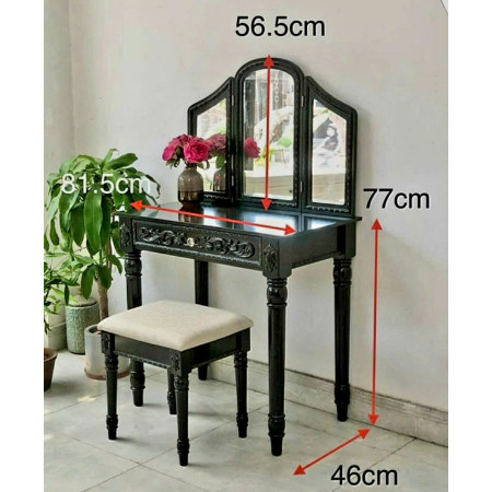 BL421B - Just Home : Bộ Bàn Trang Điểm - Màu Đen